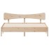 Estructura de cama sin colchón madera maciza de pino 200x200