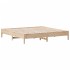 Estructura de cama sin colchón madera maciza de pino 200x200