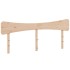 Estructura de cama sin colchón madera maciza de pino 200x200