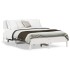 Estructura de cama sin colchón madera de pino blanca 120x200