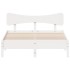 Estructura de cama sin colchón madera de pino blanca 120x200