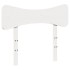 Estructura de cama sin colchón madera maciza blanca 75x190