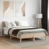 Estructura de cama sin colchón madera de pino blanco 150x200