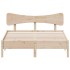 Estructura de cama sin colchón madera de pino blanco 150x200