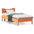 Estructura de cama sin colchón madera de pino marrón 90x200