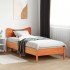 Estructura de cama sin colchón madera de pino marrón 90x200