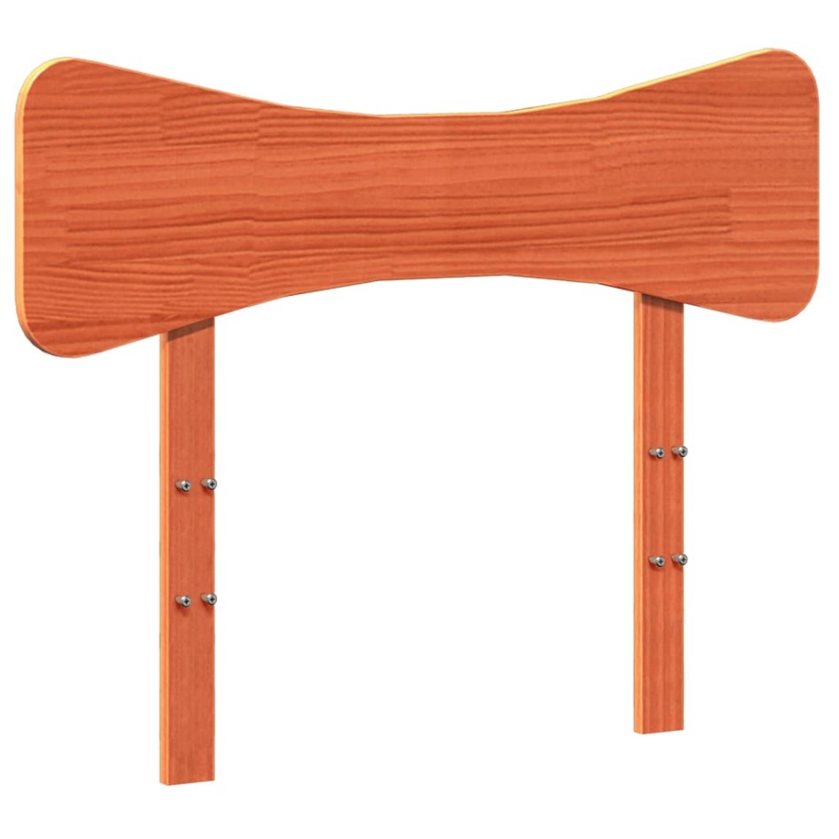 Estructura de cama sin colchón madera de pino marrón 90x200