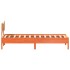 Estructura de cama sin colchón madera de pino marrón 90x200