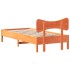 Estructura de cama sin colchón madera de pino marrón 90x200