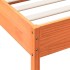 Estructura de cama sin colchón madera de pino marrón 90x200
