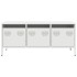 Mueble para TV acero laminado en frío blanco 101,5x39x43,5