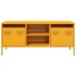 Mueble para TV acero laminado en frío amarillo 101,5x39x43,5