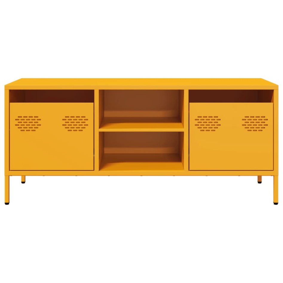 Mueble para TV acero laminado en frío amarillo 101,5x39x43,5