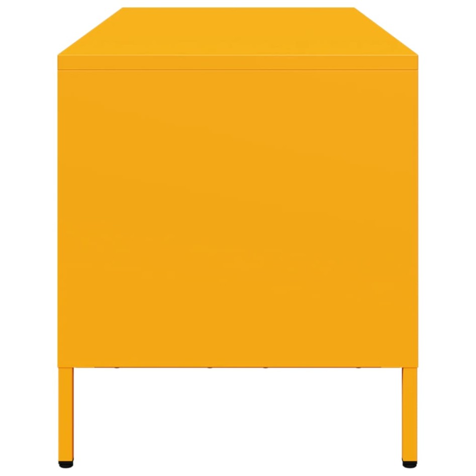 Mueble para TV acero laminado en frío amarillo 101,5x39x43,5