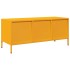 Mueble para TV acero laminado en frío amarillo 101,5x39x43,5