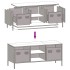 Mueble para TV acero laminado en frío amarillo 101,5x39x43,5