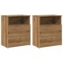 Mesitas noche 2 uds madera ingeniería roble artisan 50x32x60