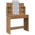 Tocador con luces LED roble artisan 96x40x142