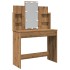 Tocador con luces LED roble artisan 96x40x142
