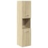 Juego de muebles de baño 5 pzas madera ingeniería roble