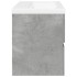 Set muebles de baño 2 piezas madera contrachapada gris