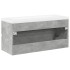 Set muebles de baño 2 piezas madera contrachapada gris