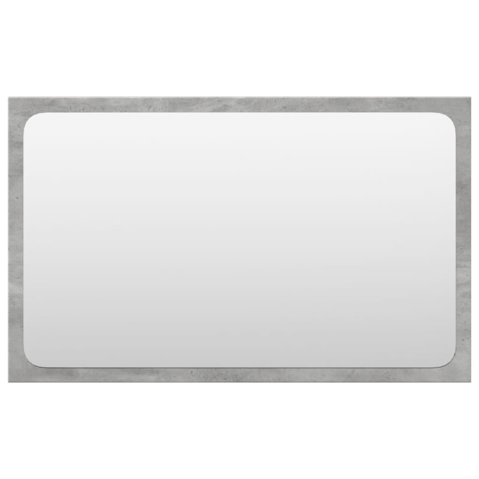 Juego muebles de baño 4 pzas madera contrachapada gris