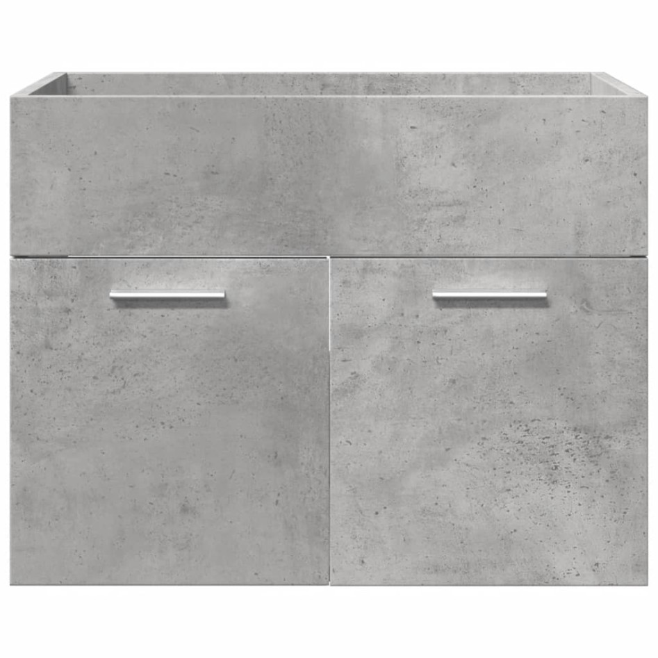 Juego muebles de baño 4 pzas madera contrachapada gris