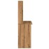 Escritorio estantes madera roble artisian 102x45x148