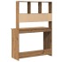 Escritorio estantes madera roble artisian 102x45x148