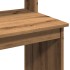 Escritorio estantes madera roble artisian 102x45x148