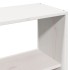 Cama con estantería sin colchón madera maciza blanca 150x200