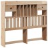 Cama con estantería sin colchón madera maciza de pino