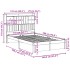 Cama con estantería sin colchón madera maciza de pino
