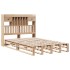 Cama con estantería sin colchón madera maciza de pino