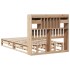 Cama con estantería sin colchón madera maciza de pino