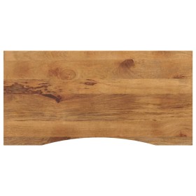 Tablero escritorio con curva madera mango rugosa 120x60x2,5