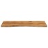Tablero escritorio con curva madera mango rugosa 120x60x2,5