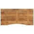 Tablero escritorio con curva madera mango rugosa 120x60x2,5