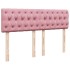 Cama box spring con colchón terciopelo rosa 140x190