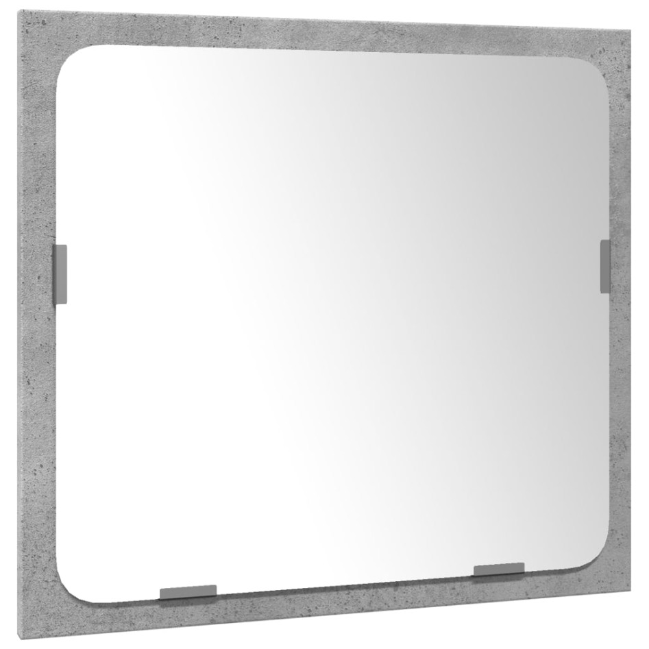 Set muebles de baño 2 piezas madera contrachapada gris