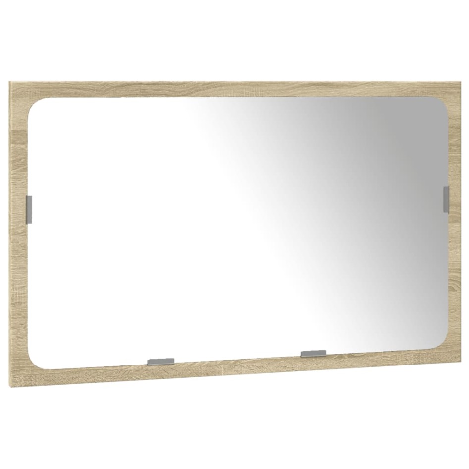 Set de muebles de baño 3 pzas madera contrachapada roble