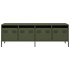 Mueble TV acero laminado en frío verde oliva 135x39x43,5