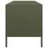 Mueble TV acero laminado en frío verde oliva 135x39x43,5