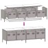 Mueble TV acero laminado en frío verde oliva 135x39x43,5