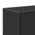 Mueble de TV madera de ingeniería y metal negro 150x35x41