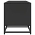 Mueble de TV madera de ingeniería y metal negro 160x35x41