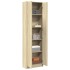 Armario de pasillo madera ingeniería roble Sonoma 55x25x189