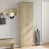 Armario de pasillo madera ingeniería roble Sonoma 55x25x189