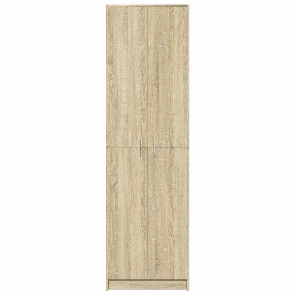 Armario de pasillo madera ingeniería roble Sonoma 55x25x189